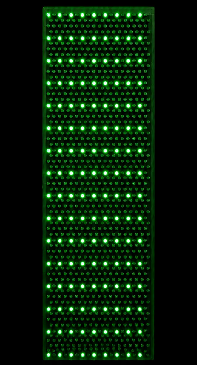 NrG Phoenix panel illuminated in 530 nanometer green mode