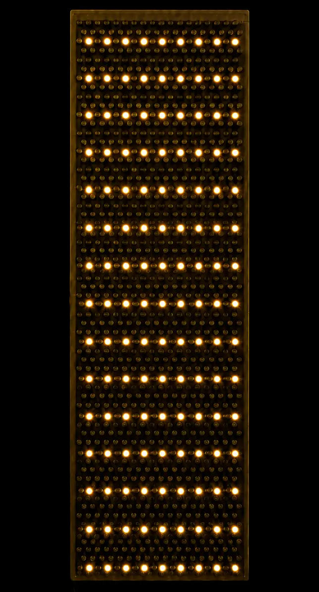 NrG Phoenix panel illuminated in 590 nanometer yellow mode